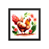 Country Chicken 12x12 Poster