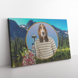 Henry Hound Rectangle Canvas