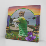 Jasper Cheetah Golfer Canvas