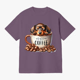 I Need Coffee Dachshund T Shirt