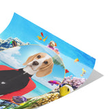 Bella Beagle at the Sea 12x12 Poster