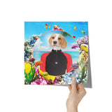 Bella Beagle at the Sea 12x12 Poster