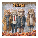 Cat Friends 12x12 Poster