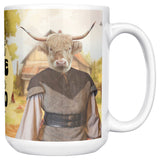 Chance Cow - First Coffee Then The World 15oz Mug