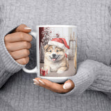 Christmas Akita 15oz Mug