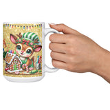 Christmas Reindeer 15oz Mug