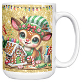 Christmas Reindeer 15oz Mug