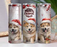 Christmas Akita 20oz Tumbler