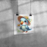 Daisy Bird 2 12x12 Poster
