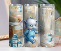 Baby Elephant Blue 20oz Tumbler