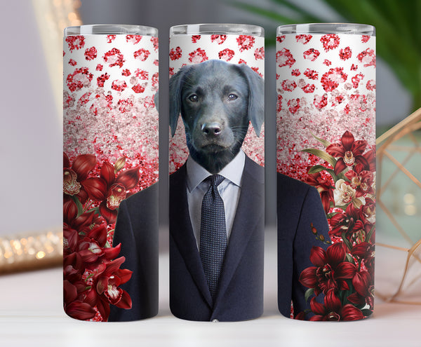 Frankie Black Labrador 20oz Tumbler