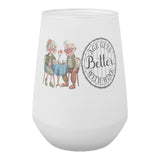 Funny Grandparents 13oz Wine Glass