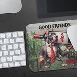 Good Friends Bring Wine Mousepad