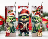 Green Cat Christmas 20oz Tumbler