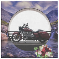 Harley Motorcycle Square Canvas