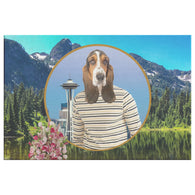 Henry Hound in Seattle Canvas