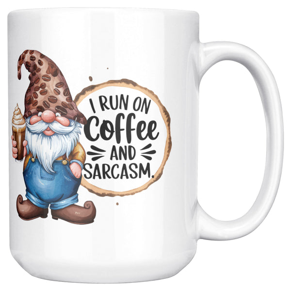 I Run On Coffee Gnome Mug