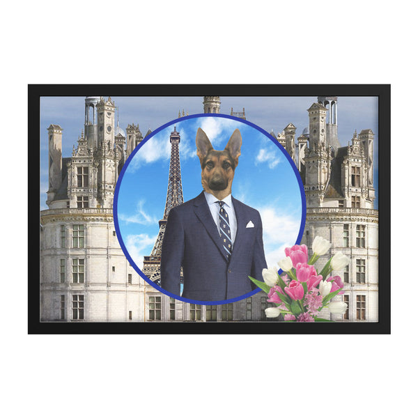 JoJo German Shepherd Framed Art Print