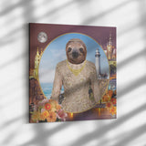 Rory Sloth Square Canvas