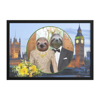 Rory & Logan Sloth Framed Art Print