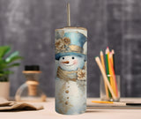 Snowman Blue 20oz Tumbler