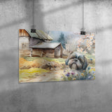 Sophie Shih Tzu 12x18 Poster