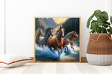 Wild Horses 12x12 Poster