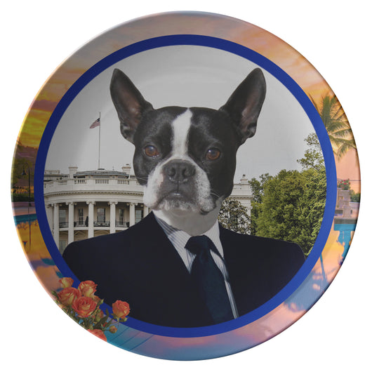Buddy Boston Terrier Plate - The Green Gypsie