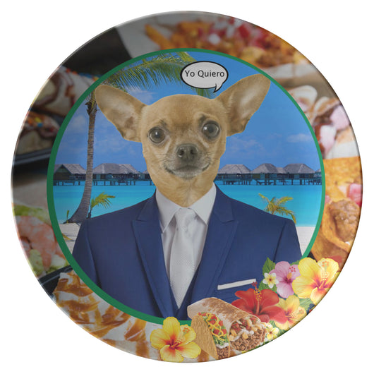 Chico Taco Bell Chihuahua Plate - The Green Gypsie