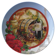 France Vintage Wine Plate